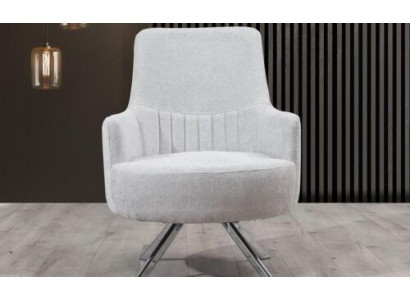 Biały Kolor 1-miejsce siedzące Pokój dzienny Materiał Fotel Nowoczesny Design Włókienniczy Materiał