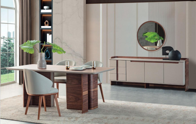 Nowoczesny designerski kredens do salonu Kredens luksusowa Szafa 2-częściowa