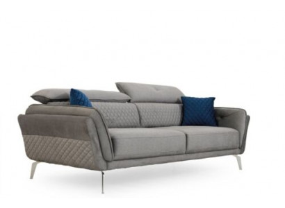 Szara Sofa Tkaninowa Luksusowa Tapicerowana Kanapa Nowoczesna Trzyosobowa Sofa Włókienniczy Meble