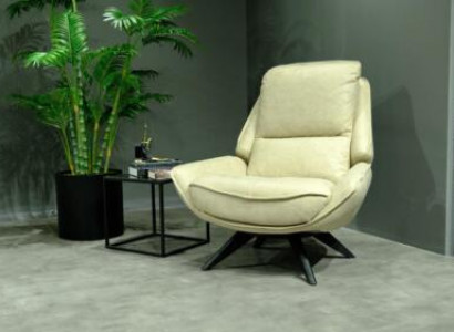 Beżowa skóraFotel Living Room ClubFotel Designe Single Seater Noble Meble