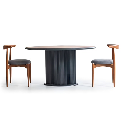 Stół drewniany stół do jadalni Stół obiadowy 140 cm Tabela Drewno Grey jadalnia