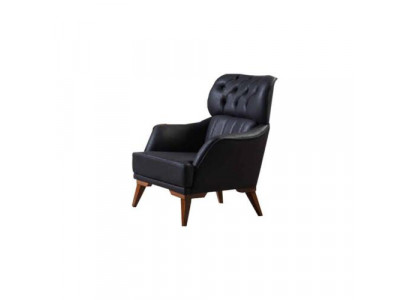 Designerski salon Black Chesterfield Fotel 1-miejsce siedzące LehnFotel