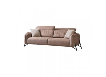 Beżowa designerska sofa do salonu 3-miejsce siedzące materiałowa sofa luksusowa Podkładka Meble