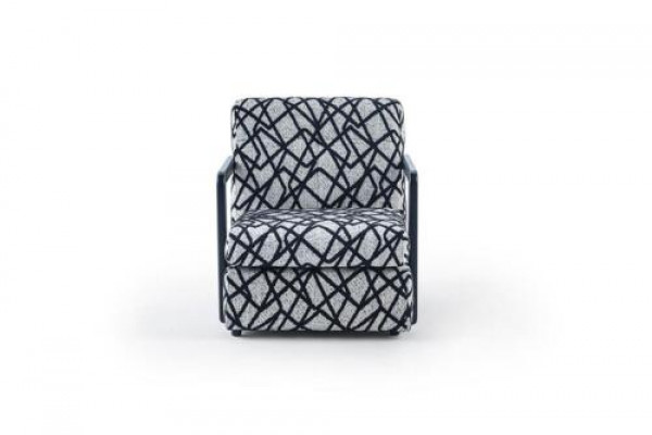 Czarny -Gray Living Room Fotel Designer 1-miejsce siedzące Luxury LoungeFotel