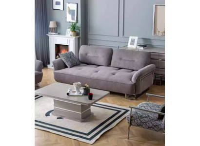 Sofa 3 miejsce do siedzenia Włókienniczy Living Room Design Modern New Luxury Biały szary