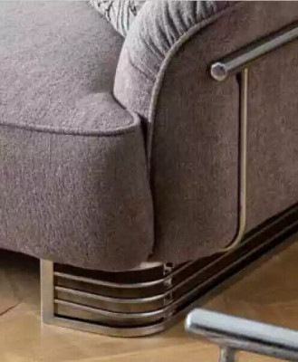 Sofa 3 miejsce do siedzenia Włókienniczy Living Room Design Modern New Luxury Biały szary