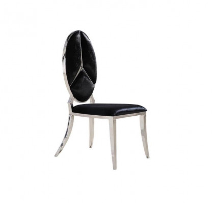 Krzesło Czarny Nowość Krzesła Krzesło Tapicerowane Fotel Metal Lounge Design Meble