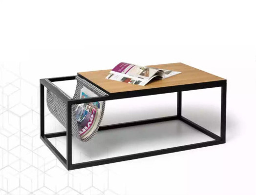 stolik kawowy brązowy salon meble stół luksusowy design nowy luksus