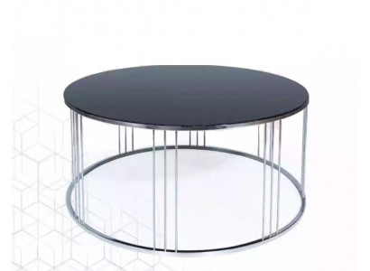 stolik kawowy Meble Luksusowy Nowy Czarny Nowoczesny Design Salonu Stal nierdzewna