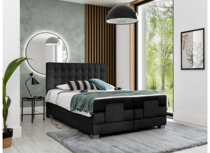 Łóżko skrzyniowe Łóżko tapicerowane Meble tapicerowane Luksusowe łóżko Sypialnia Modern Design Nowość