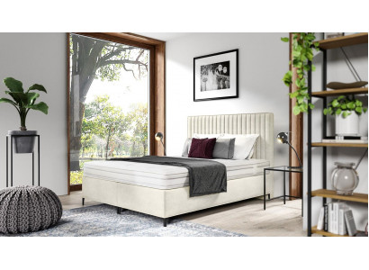 Designerskie łóżko Podwójne łóżko Luksusowe Sypialnia Łóżko tapicerowane 160x200cm Styl nowoczesny