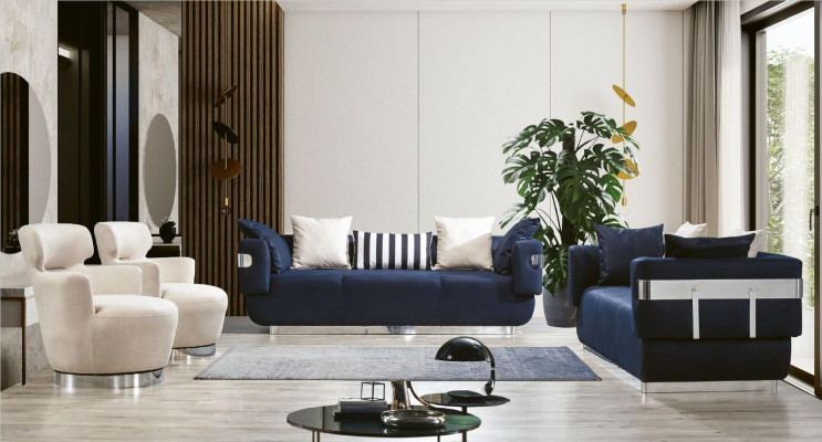 Kanapa Trzyosobowa Materiał Sofa Kanapy Meble Włókiennicze 230cm Sofy Kanapa Tkaninowa
