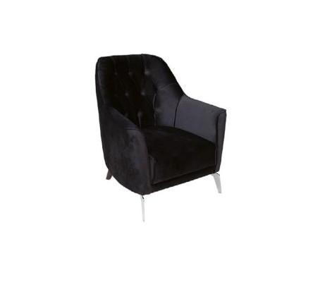 Nowoczesny zestaw do salonu 2 miękkie sofy Chesterfield + nowoczesny czarny fotel