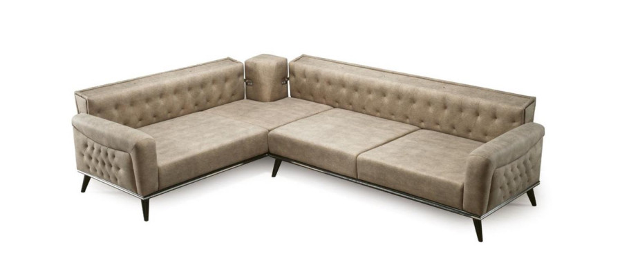 Sofa Kanapa Beżowa Zestaw do Salonu Nowoczesna Sofa Narożnikowa kanapa Nowość
