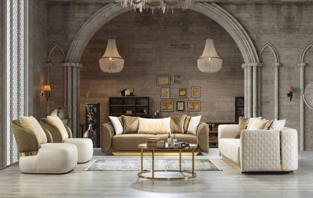 Design 3 miejsce do siedzenia Relaks Sofy Club Lounge Sofa Włókienniczy Podkładka Kanapa Materiał Kanapy