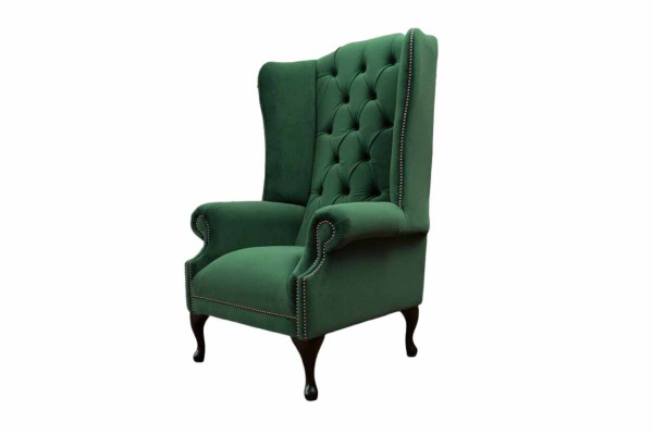 Green EarsFotel Fotel Design Podkładka Sofa Chesterfield Włókienniczy Salon