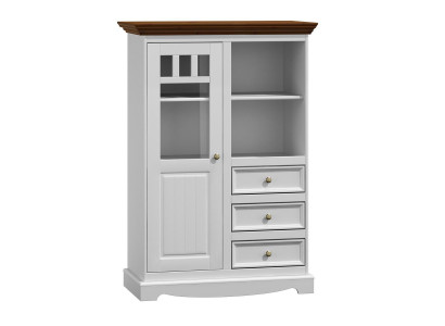 Komoda drewniana szafka mieszkalna Pokój Drewno Design Classic Kredens Komody