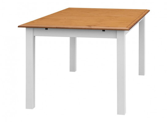 Dom wiejski stół drewniany Stół obiadowy Tabela Drewno stoły 150/197cm Jadalnia Pokój Rozkładany