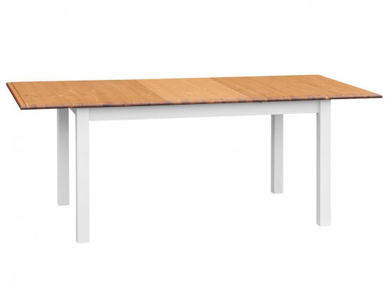 Dom wiejski stół drewniany Stół obiadowy Tabela Drewno stoły 150/197cm Jadalnia Pokój Rozkładany