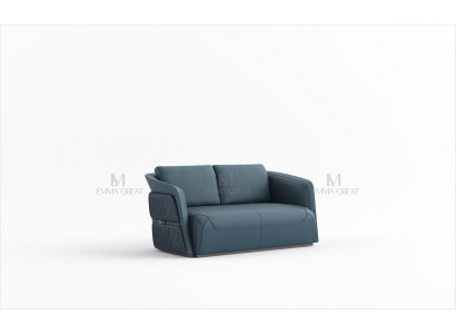 Sofa dwuosobowa designerska 2 miejsce do siedzenia Couch Podkładka Ustawić Sofy Couch Blue Luxury