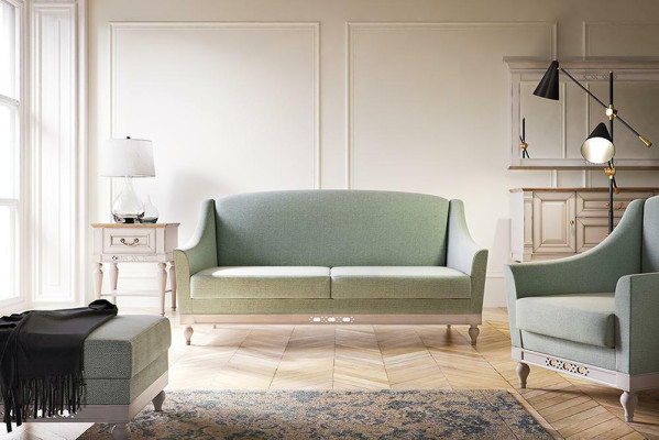 Sofa 3 miejsce siedzące Designerska Sofa Kanapa Podkładka Sofy Kanapy Materiał Włókienniczy trzyosobowy