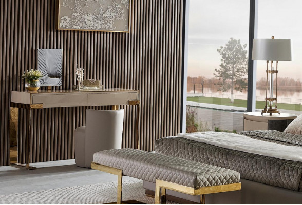 Projektant Łóżko Sypialnia łóżka Włókienniczego Hotel Luxury Podkładka Siedziba Materiał Włochy