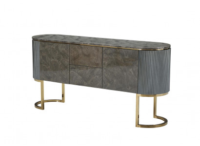 Kredens Komoda do Salonu Nowoczesne Drewno Designerskie Meble Luksusowy Marmur Komody