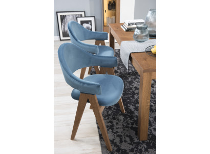 jadalnia Zestaw 6x Krzesło Luxury Design Podkładka Solidny Drewno Krzesła Siedziba Office