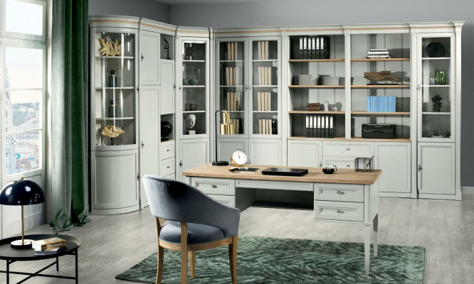 Office Szafa Ściana Szafka narożna Drewno Luxus Meble - Oferta nadrabiania - Inne Rozmiar
