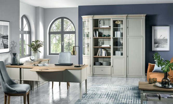 Office Szafa Ściana Szafka narożna Drewno Luxus Meble - Oferta nadrabiania - Inne Rozmiar