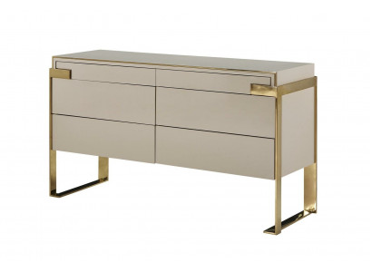 Design Kredens Kredens Luxury Szafa Stal nierdzewna Komody lowbaord Meble Drewno