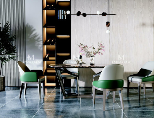 Design Stół obiadowy Marmur Kamień Tabela Nowoczesne stoły do ​​jadalni Meble 180x90 stoły Luksus