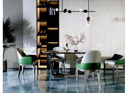 Design Stół obiadowy Marmur Kamień Tabela Nowoczesne stoły do ​​jadalni Meble 180x90 stoły Luksus