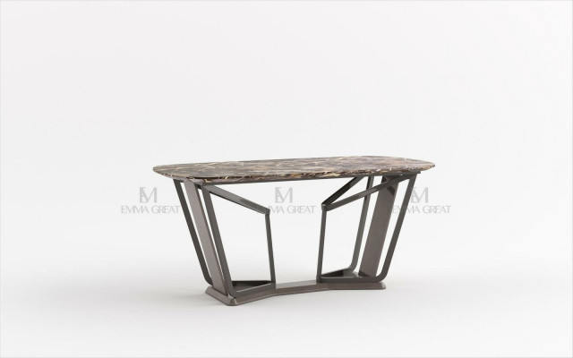 Design Stół obiadowy Marmur Kamień Tabela Nowoczesne stoły do ​​jadalni Meble 180x90 stoły