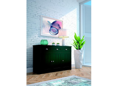 Country House Zielony Komody z Drewno Kredens Wysoka szafka Kredens Kredens