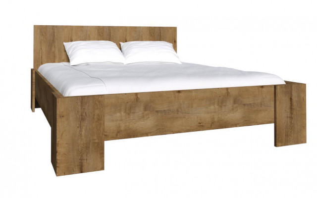 Sleep Pokój Drewno Luxury Design Łóżko Podkładka Double Hotel łóżko małżeńskie 180x200cm