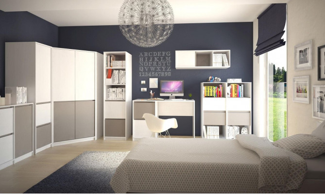Szafa Modern Style Szafki Uniwersalna Półka Szafa Sypialnia Drewno