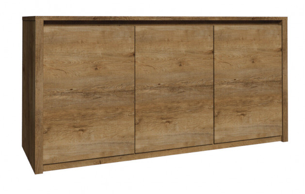 Nowoczesny kredens Drewno Kredens Szafka salonowa Komody 130cm XL, niskie deski