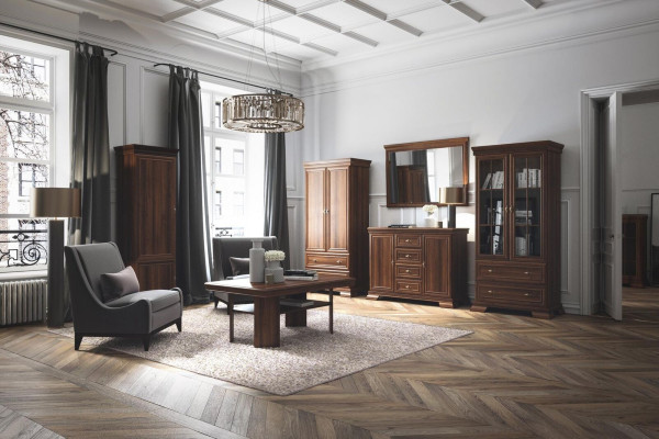 Klasyczna designerska dekoracja lustra Lustro lustro ścienne prostokątna model Kora