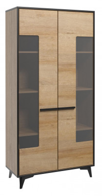 Design Komody Szafa Meble Drewno Jednostka Luksusowa ścienna Kredens Galota 2-częściowy. ustawić