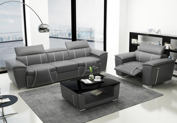 Skórzana sofa Zestaw sofowy 31 miejsce do siedzenia Zestaw Ustawić tapicerowaną sofę kanapę designerskiego