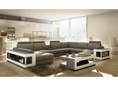 Żywy krajobraz Luxury Trend Kolekcja Kanapa Sofa skórzana Sofa U Shape Siedziba