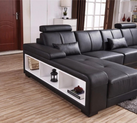 XXL BIG Żywy krajobraz U Form Narożnikowa kanapa Sofa Kanapa Podkładka Deko Ustawić