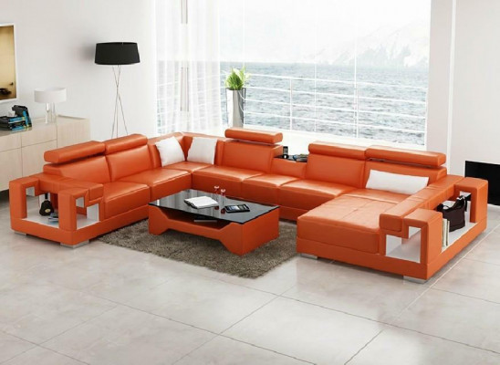 Zestaw narożny U Form Sofa Żywy krajobraz U Form Narożnikowa kanapa Couch Podkładka