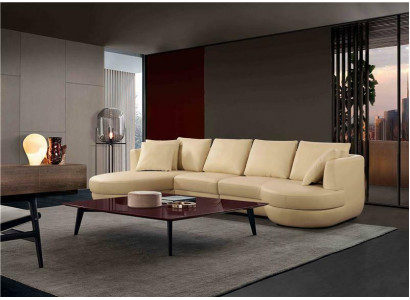 Skórzana sofa Kanapa Zestaw sofowy Nowa Narożnikowa kanapa Narożnik Ustaw Design Modern