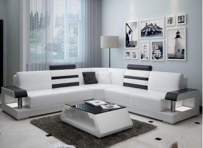 Designerska Sofa Kanapa Narożnikowa kanapa Podkładka Ustaw Żywy krajobraz Skóra Włókienniczy