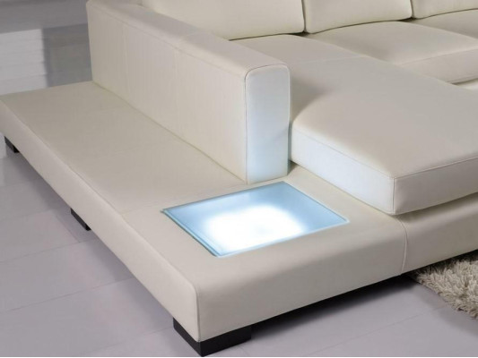 Sofa w kształcie litery L Podkładka Ustawić Design Żywy krajobraz Narożnikowa kanapa Skóra