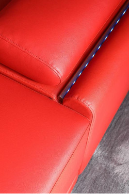 Kanapa Podświetlana Skóra Narożnikowa kanapa L Shape Dźwięk Led Boks Modern