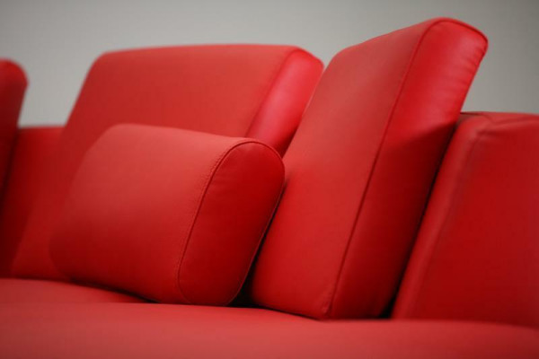 Czerwona Okrągły Kanapa Narożnikowa kanapa Żywy krajobraz Sofa okrągła Podkładka Ustawić Sofy