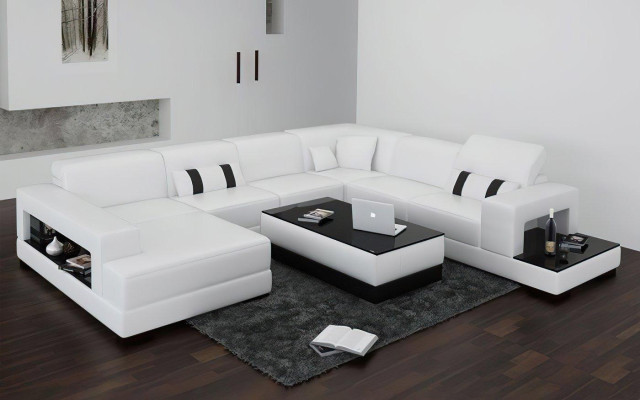 Narożnikowa kanapa Sofa Kanapa Podkładka Deko Żywy krajobraz Skóra Narożnik Sofy Ustawić